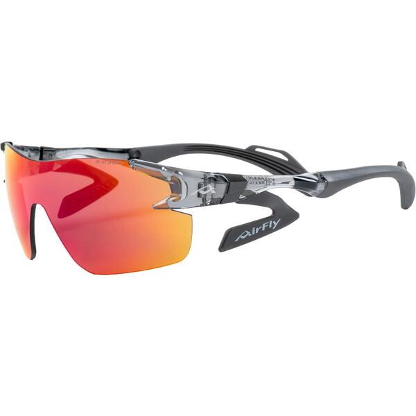 エアフライ AirFly AF-302 C-34SP 鼻パッドがないスポーツサングラス クリアA フレーム/クリアアッシュ、レンズ/ゴールドミラー