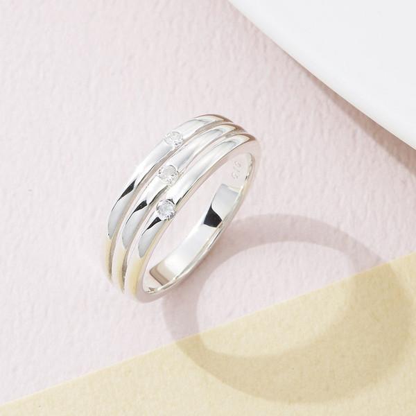 12603604 CHR1946DIA ウルティマ シルバーダイヤモンドファッションリング 11号の通販は