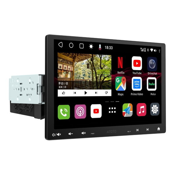 S8G1104MX ATOTO [10.1インチ 4G+32G 1DIN &2DIN フローティング カーナビ]