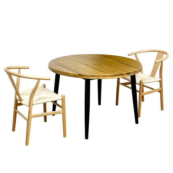 VT-01-EN-3-NAWH 後藤家具物産 [ダイニングテーブル 3点セット] メーカー直送