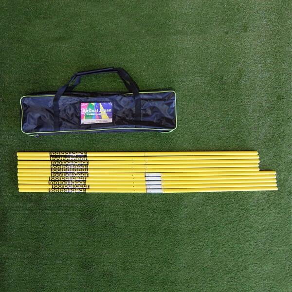 CrazyGoal トレーニングポール 25mm(杭付き)×10 TK-ZAG-02 フットボールギア メーカー直送