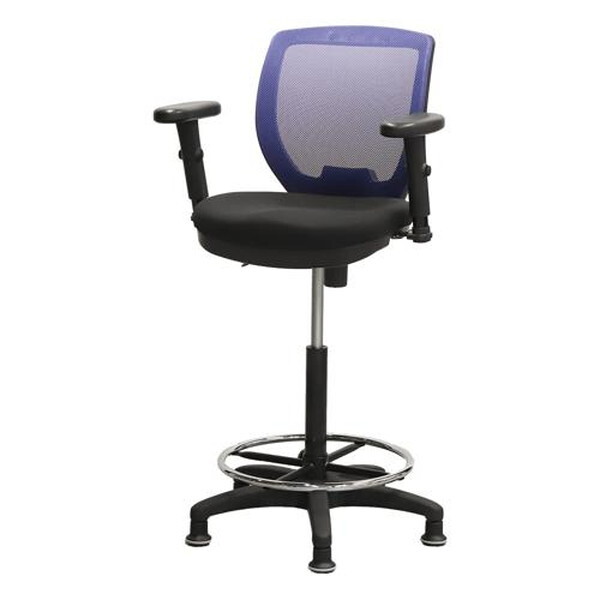 CRH-1MAFL-W-NV Netforce ネイビー CORE [ハイチェア 固定脚 上下昇降肘付き] メーカー直送