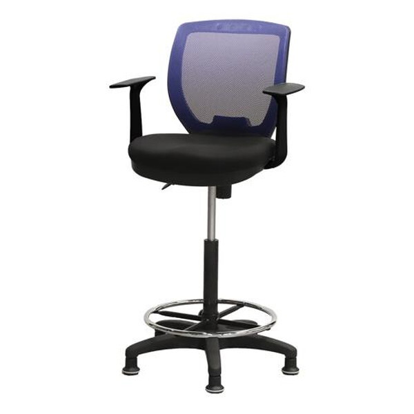 CRH-1TAFL-W-NV Netforce ネイビー CORE [ハイチェア 固定脚 T肘付き] メーカー直送