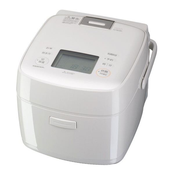 NJ-SE06H-W MITSUBISHI 白亜麻 備長炭 炭炊釜 [IH炊飯器 (3.5合炊き)]