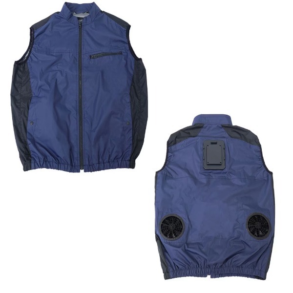 圧倒的に冷える 冷蔵服2026 ベスト ネイビー フリー TKCV26SNVF THANKO