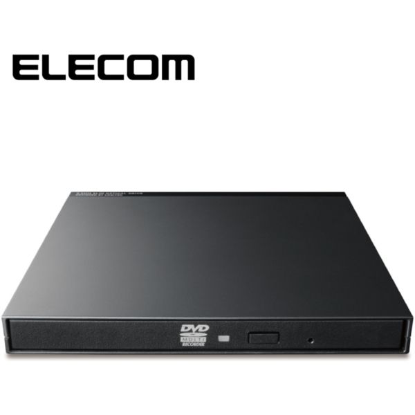 LDR-PMK8U2VBK ELECOM [DVDマルチ ドライブ 外付け mini-B USB2.0 書き込み / データバックアップ ブラック] メーカー直送の通販は