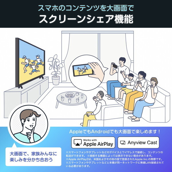 75E6N Hisense [75V型 地上・BS・110度CSデジタル 4K内蔵 液晶テレビ]_5