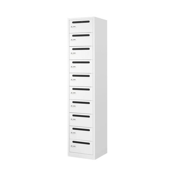 【法人限定】 FAD-S10P-W-WH Netforce ホワイト [10人用パーソナルスリムロッカー ダイヤル錠] メーカー直送