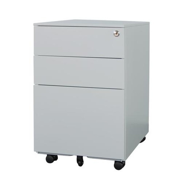 【法人限定】 EFG2-S3-W-NG Netforce ニューグレー [3段ワゴン (シリンダー錠)] メーカー直送