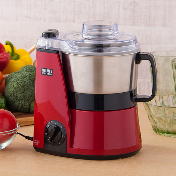 山本電気 マルチフードプロセッサー MB-MM56RD レッド 道場六三郎監修 コンパクト 静か みじん切り 時短 日本製 1台8役