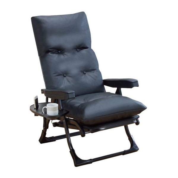 NEWくつろぎのリクライニングアームチェアDXII ブラック グラヴィーナ(0411210) ファミリー・ライフ メーカー直送