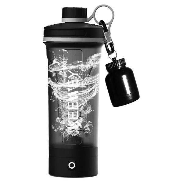 電動プロテインシェイカー KEEWEY クリアブラック