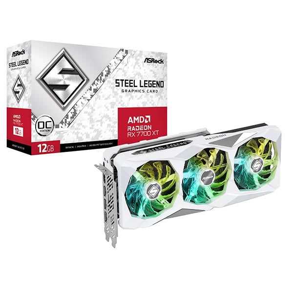 RX7700XT SL 12GO ASRock Radeon RX 7700XT Steel Legend 12G OC [グラフィックボード]の通販は