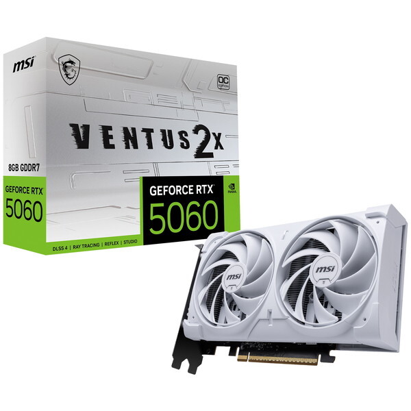 GeForce RTX 5060 8G VENTUS 2X OC WHITE MSI ホワイト [グラフィックボード]