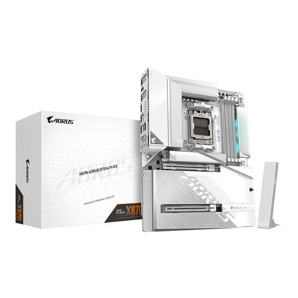 X870 A STEALTH ICE GIGABYTE ホワイト [マザーボード] メーカー直送