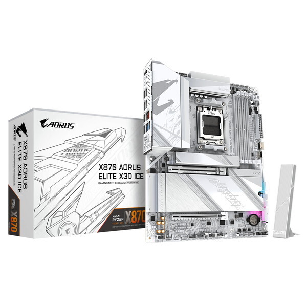 X870 A ELITE X ICE GIGABYTE ホワイト AORUS [マザーボード] メーカー直送