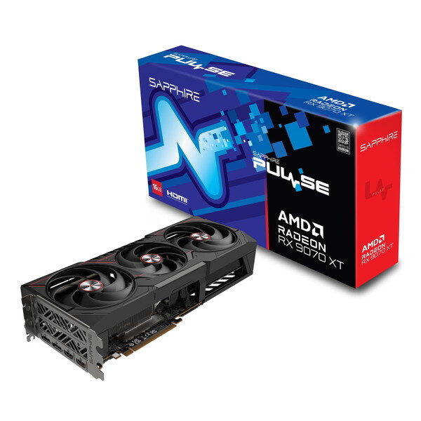 PULSERX9070XT16GB/11348-03-20G SAPPHIRE ブラック [グラフィックボード]