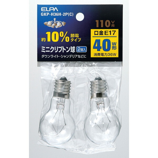 GKP-H36H-2P(C) 朝日電器 [ミニクリプトン球 (白熱電球)]