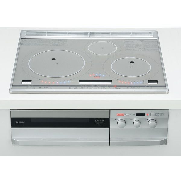 CS-T321VSR MITSUBISHI プレミアムシルバー [ビルトインIHクッキングヒーター (IH3口・60cm幅)]