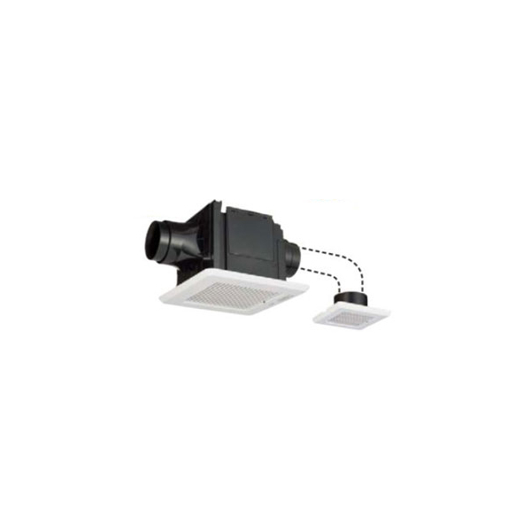 東芝 DVP-T14CL ツインエアロファン [ダクト用換気扇(14cm) ルーバーセット 2部屋用]
