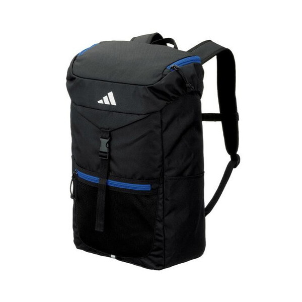 アディダス ボール用デイパック 27L 黒色×青色 (FLAPタイプ) ADP49BKB ADIDAS