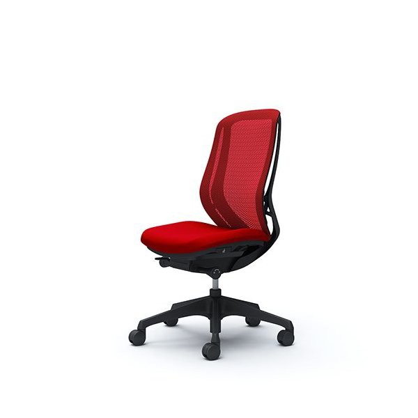 シルフィー 肘なし 背メッシュ ハイ C635XRFMP9 レッド オカムラ [オフィスチェア]の通販は