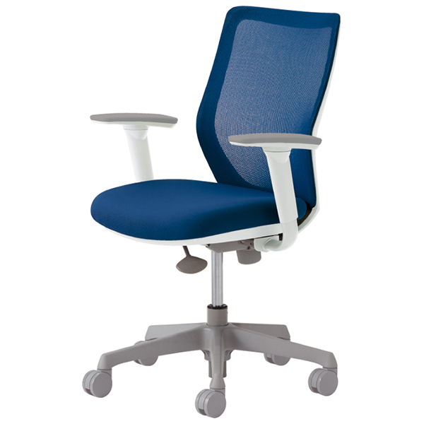 【納期約45日】オカムラ CG-M 可動肘 背メッシュ ハンガー無 CG91WRFZK3 ミディアムブルー [オフィスチェア]の通販は