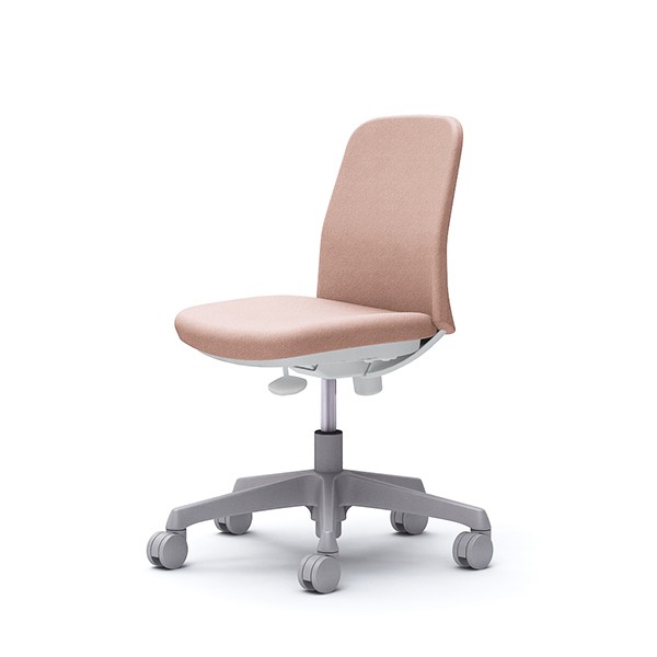 国内代理店版 CD13EW FXW8 ペールピンク Lives Entry Chair オカムラ [オフィスチェア 肘無し 5本脚 ホワイトボディ  ウレタンキャスタータイプ] インテリア・寝具