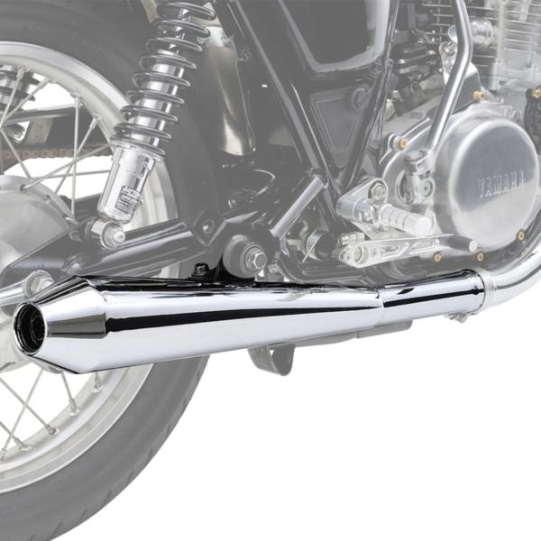 D94499 スリップオンメガホンタイプマフラー SR400(10-17) FIモデル用 車検対応 デイトナ