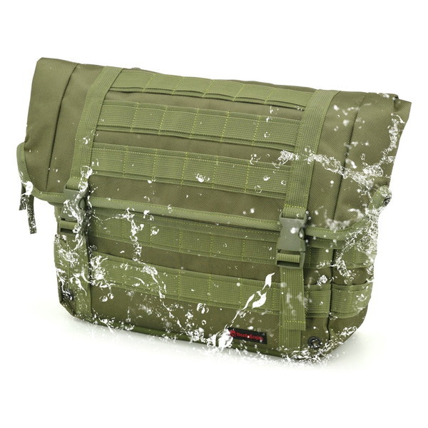 D30849 ヘンリービギンズ 10L サドルバッグWR DHS-28 グリーン デイトナ
