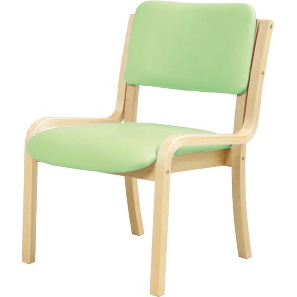 弘益 DC-430P(GN) ダイニングチェア(肘なし) グリーン メーカー直送の通販は