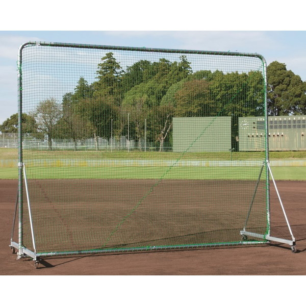 受注生産 防球ネットSB EKC110 200×83×203cm 球技 防球ネット スチール ポリエチレン440T EVERNEW エバニュー Sス 代引不可 投手用Ｌ型防球ネット 脚部回転式 脚部鉄製 | 総合スポーツ企業