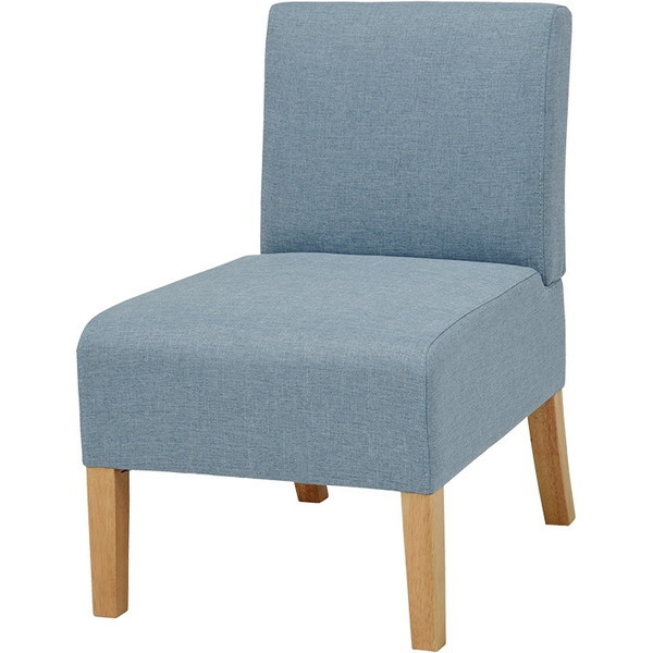 FL-8614NA-BL ダイニングソファ1P ブルー 萩原 メーカー直送