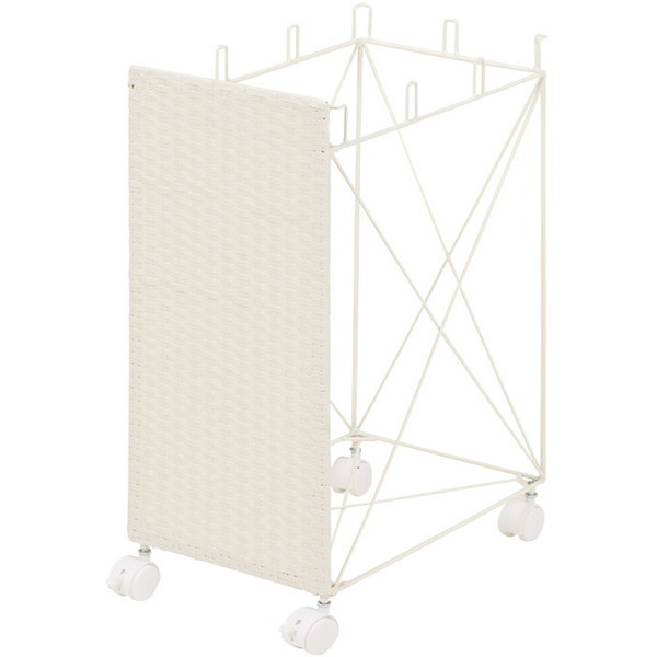 RUD-2424WH 分別ごみ箱ラック ホワイト 萩原 メーカー直送の通販は 5,610円