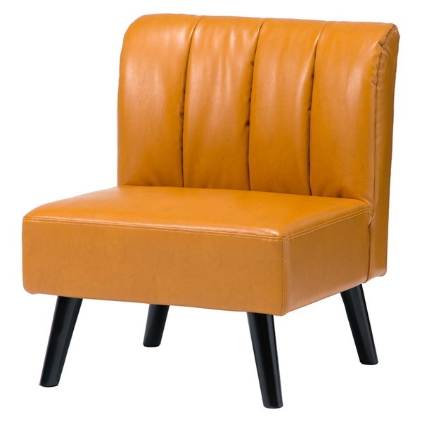 テリア1P-PCA ダイニングソファ キャメル 萩原 メーカー直送の通販は