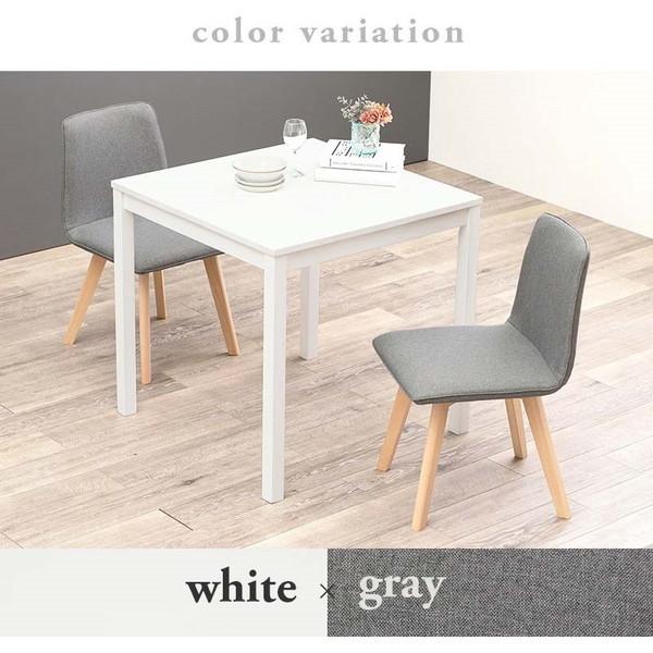 SH-8620WH-22GY-3S ダイニング3点セット ホワイト グレー 萩原 メーカー直送の通販は