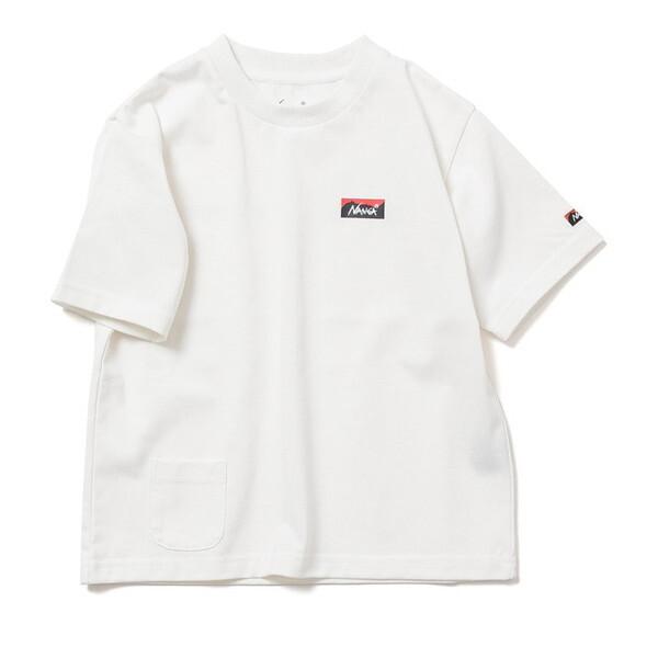 ナンガ ECO HYBRID MINI BOX LOGO KIDS TEE WHT 120cm N2504-6M533A N0004569 NANGA [キッズTシャツ]