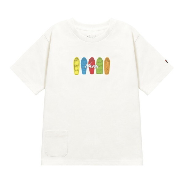ナンガ ECO HYBRID KIDS TEE(SB PT) WHT 120cm N2504-6M529A N0004617 NANGA [キッズTシャツ]