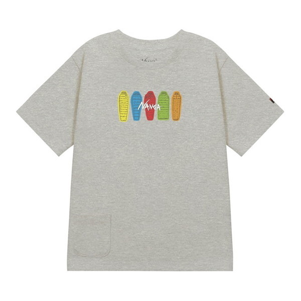 ナンガ ECO HYBRID KIDS TEE(SB PT) L.GRY 100cm N2504-6M529A N0004619 NANGA [キッズTシャツ]