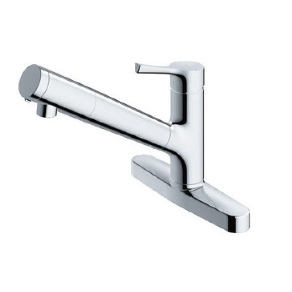 【2/23ポイントUP】TOTO TKS05317J GGシリーズ [キッチン水栓金具/台付シングル混合水栓（エコシングル、浄水カートリッジ内蔵、吐水切替）]の通販は