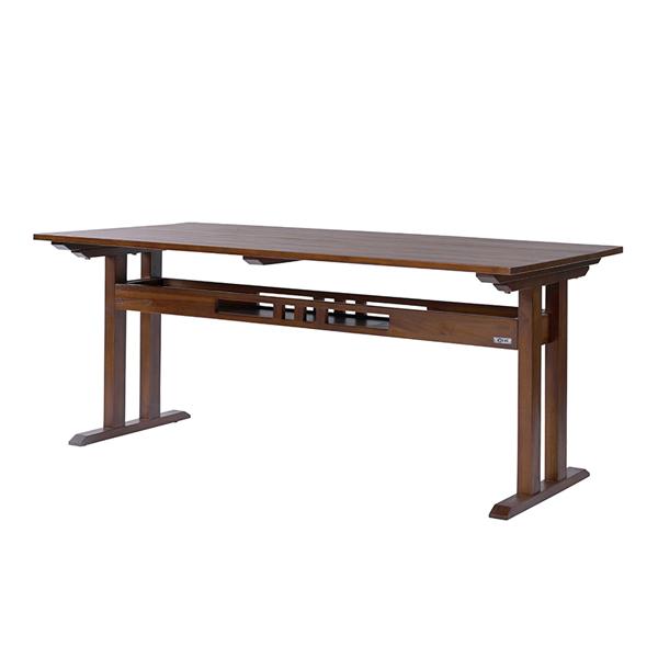 ACT477KA チーク無垢材 ローダイニングテーブル 150cm幅 アンティークチーク @CBi(アクビィ) サンフラワーラタン メーカー直送の通販は