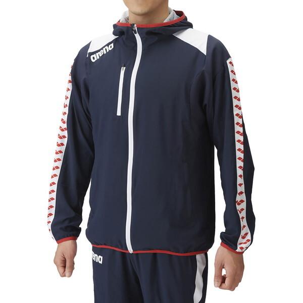 アリーナ 水泳 トレーニングウェア ジャケット ネイビー L ASS4JKU001 NVWT ARENA