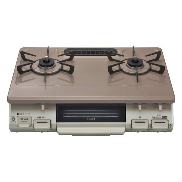ガスコンロ 都市ガス リンナイ 2口 KG67PPKL-13A パールピンクベージュ 左強火力