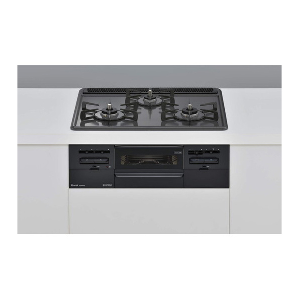 ビルトインガスコンロ プロパンガス リンナイ 3口 RS31W36H2RBW-LP メタル 幅60cm 両側強火力