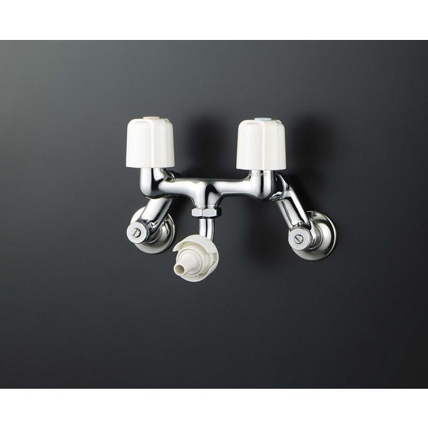 KVK KM33N3WG 寒 2ハンドル混合栓 接手カプラの通販は