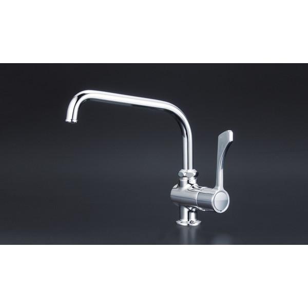 KVK K1802R2 ワンタッチハンドル付立型自在水栓の通販は