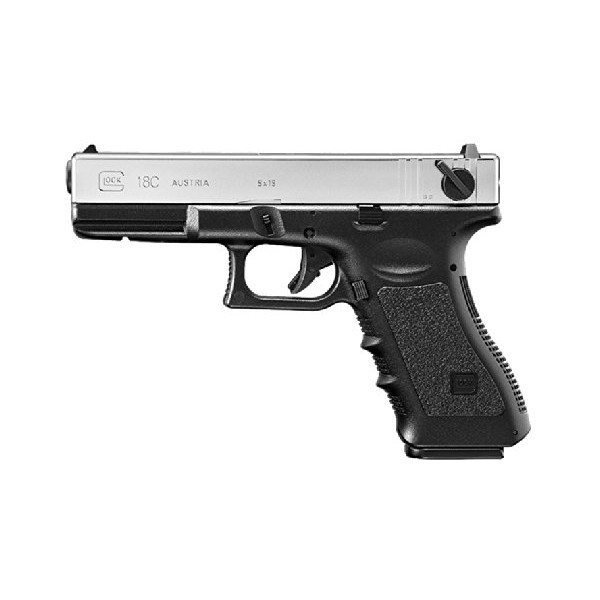 東京マルイ GLOCK18C(スライドシルバー) [電動ハンドガン(対象年令18才以上)]