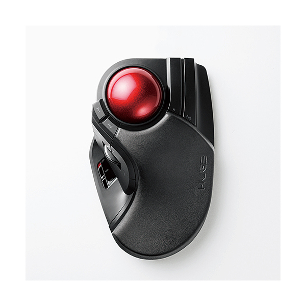 ELECOM M-HT1DRBK ブラック [トラックボールマウス 大玉 8ボタン チルト機能 無線]