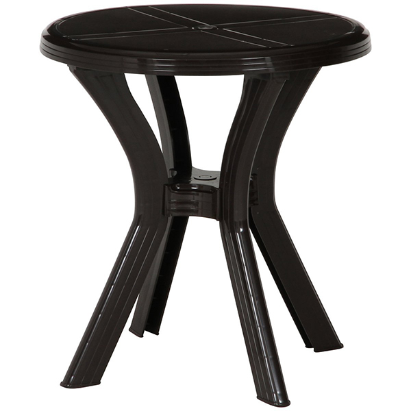 不二貿易 12279 PC ラウンドテーブル アンジェロ ブラウン メーカー直送