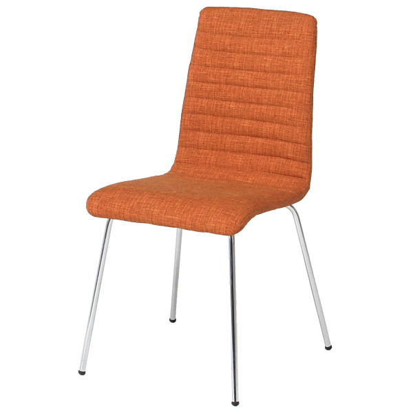 不二貿易 88029 シュクルチェアー オレンジ ファブリック
